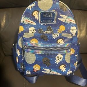 Loungefly Star Wars MINI Backpack - Blue and White